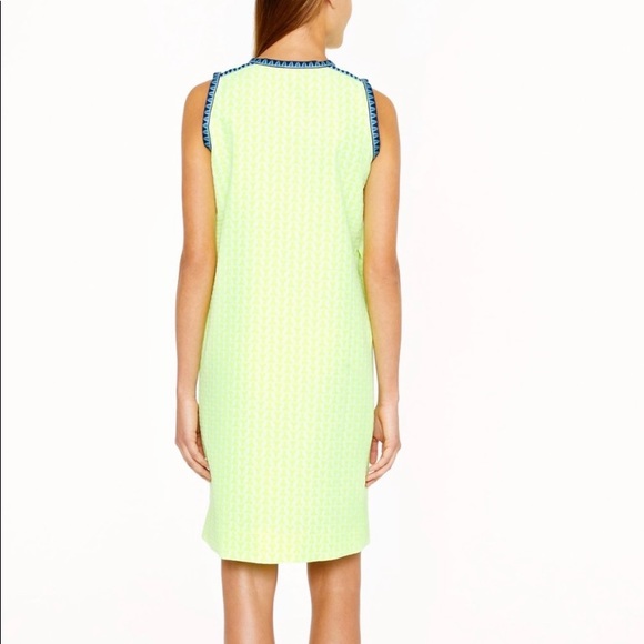 J Crew Shift Dress Neon Arrow Print - Picture 4 of 6